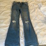 ZARA  flared ripped jeans Photo 3