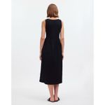 Madewell  Knit Tank‎ Midi Dress Black Minimalist Casual A Line Cotton Flowy S NWT Photo 6