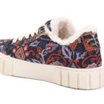 Farm Rio NEW  Sneakers Ainika Floral Platform Faux Fur Lined Tennis Shoes 7.5 Photo 2