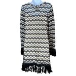 Lamb Label Women’s Fringe Hem Dress Size Small‎ Black Photo 5