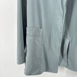 Athleta  Eastbound Blazer Women's Size 16 Blue Gray Open Front Cardigan Jacket Photo 3