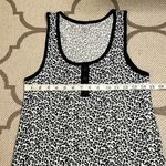 Badgley Mischka Badgley Mishka Studio black white gray leopard print short pajama lounge set Photo 9