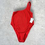 Good American Good American Always Fits one shoulder one piece in Bright Poppy sz 5/6 XXL NWT Photo 2