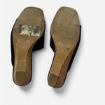 BOGO Mi.im Naomi Suede Cork Wedge Slip On Sandals in Black Size 6 Photo 6