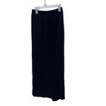 Missy By Jumping Jay Black Velvet Stretch Waist Y2K Maxi Skirt Womens Small Photo 4