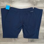 Columbia 30” Omni-Shade Mid Rise Hiking Casual Travel Pants Navy Blue Size 10 Photo 3