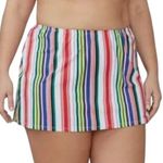 Cacique Lane Bryant  Lane Bryant Colorful Stripe Swim Skirt Womens Plus Size 28 Photo 4