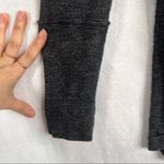 We The Free FREE PEOPLE Sz M Split Back Turtleneck Top Dark Gray Thermal Tunic Photo 2