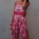 ZARA  jumpsuit romper wide leg sleeveless boho  floral summer vacation casual Photo 2