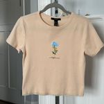 Forever 21 Sz L Adorable Crop Top Tee T-Shirt W Flower Print “Wildflower” Photo 1