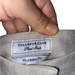 Charter Club beige linen classic fit trouser Photo 2