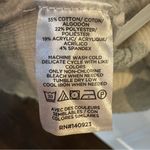 Loft Gray White Striped Ribbed Mock Neck Sweater Soft Cozy Knit Pullover Medium Photo 4