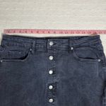 Old Navy Old Navy Vintage High-Waisted Button-Front Black Jean Mini Skirt Size 12 Photo 2