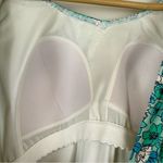 Lands' End  Womens Large D Chlorine Resistant V-neck Fauxkini One Piece Swimsuit Photo 4