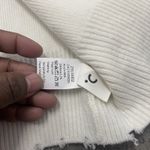 Commense Women's Pearl Trim Cropped Cardigan Sweater White XL Elegant Open Front Photo 2