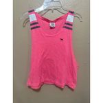 PINK - Victoria's Secret  Neon Pink Racerback Tank Top‎ XS Cropped Sleeveless Photo 3
