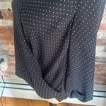 Atmosphere  Black and White Polka Dot 3/4 Quarter Sleeve V Neck Faux Wrap Blouse Photo 2