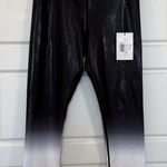 Zyia  Black Metallic Ombre Light n Tight Hi-Rise Leggings LG NWT Photo 0