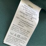 J.Crew Ruffle Blouse Dark Green Golden Buttons Small Academia Chic Photo 6