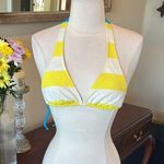 Aeropostale Yellow and White Striped Bikini Top Photo 0