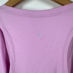Lululemon Love Tank Women Size 12? Pink Purple VITP Racer Back Pima Cotton Yoga Photo 4