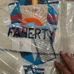 Faherty New  Crow Stripes Tassel Organic Cotton Duster Cardigan M/ L Photo 3