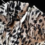 Sea New York Lana Animal Print Smocked Dress Size L Photo 7