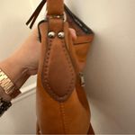 Source Unknown Women's Leather Brown Studded Shoulder Bag Photo 5