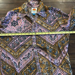 Farm Rio Anthropologie x Bandana Paisley Bandana Print Button Up Top Size Medium Photo 10