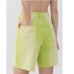 Urban Outfitters NWT  Longline Denim Carpenter Shorts/Green Photo 2