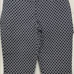 Adrienne Vittadini  Navy and White Trellis Geometric Pattern Trousers - Size 8 Photo 6