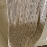 H&M NEW Gold Dress Shiny Ruffled Midi Tank Sleeveless Pleated Gloss Shimmer NWOT Photo 5