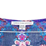 American Eagle  Outfitters AEO Multi Print Bell Sleeve VNeck Festival Boho Romper Photo 7