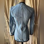 EXPRESS Vintage Denim Blazer and Skirt W Onyx & Black Buttons, Black Trim Photo 5