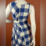 Maeve  Blue and White Asymmetrical Wrap Sundress Size XSP. A14 Photo 11