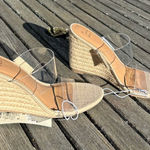 A New Day  Womens Ansel Double Band Open Toe Wedge Heels size 6 spring summer Photo 0