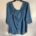 BLL New York Blue Casual Dress Blouse 100% Cotton Chambray Style Faye Size 2XL Photo 11