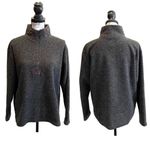 Victoria's Secret VS Victoria Secret Country 1/4 Zip Fleece Pullover Gray Small Floral Vintage Y2K Photo 8