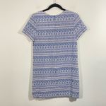 Ali & Jay Women's Blue Fully Embroidered V-neck Short Sleeve Mini Dress Size M Photo 3