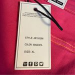 Judy Blue  high waist magenta (pink) garment-dyed denim shorts size XL NWT Photo 9