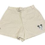 Mickey unlimited  Shorts Vintage Women's Beige Chino Walking Hi Rise Size 13/14 Photo 0