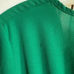 Boohoo Womens Dress Emerald Green Faux Wrap Maxi Dress Short Sleeve NEW Photo 7