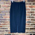 St. John  Basics Black Santana Knit Midi Straight Pencil Midi Skirt Womens Size 4 Photo 3