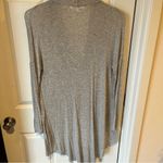 ASTR  the label Gray Draped Long Sleeve Top nursing bump friendly blouse large Photo 3