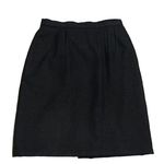 Jones New York Vintage Wool High Rise Pencil Skirt Knee Length Gray 8 Pleated Photo 0