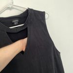 Torrid  3 Plus Size Foxy Cutout Tank Solid Black High Neck Choker Cotton Blend 3X Photo 6