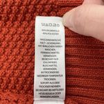 Max Studio  Plus 1X Cardigan Sweater Open Front Pumpkin Orange Waffle Knit Womens Photo 9