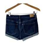 American Eagle  Next Level Stretch Hi-RIse Shortie Cuffed Denim Shorts Size 4 Photo 4
