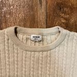 Cotton On Sweater Womens Medium Cropped Knit Cream Long Sleeve Photo 1