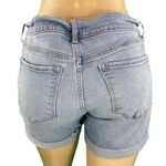 Old Navy Slim Midi Distressed Cuffed Jean Shorts Photo 6